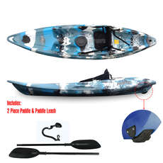 FeelFree Nomad Sit on Top Kayak - Navy Camo - Built in Wheel