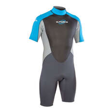 Gul Flatlock Shorti 3mm Mens G-Force Wetsuit - Char / Ice [ML]