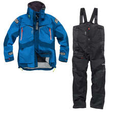 Gill OS23 Jacket & Trouser Sailing Kit Combo - Blue/Graphite Gill OS23 Jacket & Trouser Sailing Kit Combo - Blue/Graphite