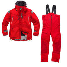 Gill OS23 Jacket & Trouser Sailing Kit Combo - Red/Red Gill OS23 Jacket & Trouser Sailing Kit Combo - Red/Red