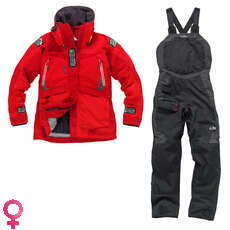 Gill Womens OS2 Sailing Kit Combo - Red/Graphite