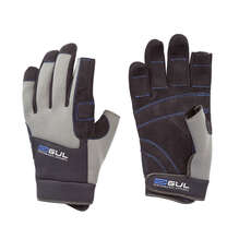 Gul Winter Three Finger Sailing Gloves  - Black/Charcoal