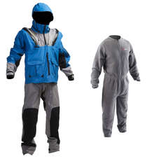 Gul FUGITIVE Kitesurfing Drysuit - Blue/Ash - FREE UNDERSUIT