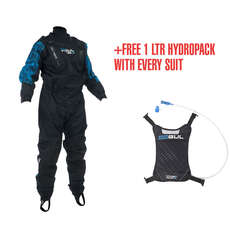 Gul HYDRO Kite Stretch U-Zip Drysuit  - Con Zip & FREE HYDROPACK