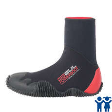 Gul Junior Power Boots - 5mm Wetsuit Boots - Black/Red