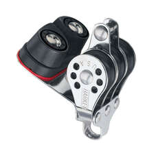 Harken 231 Triple Micro 22mm Block w/Cam Cleat & Becket