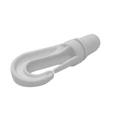 Holt Shock Cord Hook 3-6mm - White x 2