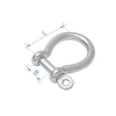 Holt A4 Stainless Steel Bow Shackles