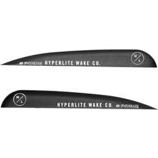 Hyperlite 0.8 P-Wing 2 Pack Wakeboard Fins (Pack of 2) - Black