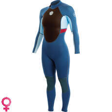 Alder Womens Impact 3/2mm Flatlock Wetsuit - Cascade Blue WS21WIF