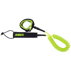 Jobe Coiled SUP Leash 10 Foot 2023 - Lime