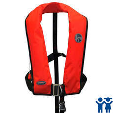Kru Junior XF ISO 170N Life Jacket - Auto Harness - Red