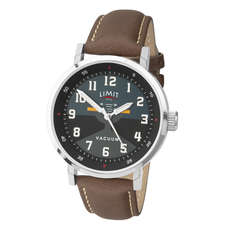 Limit Mens Pilot Aviator Style Analogue Watch - Brown