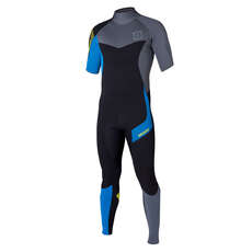 Mystic Crossfire 3/2 Kitesurfing Short Arm Back Zip 2014 - Blue Mystic Crossfire 3/2 Kitesurfing Short Arm Back Zip 2014 - Blue