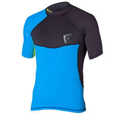 Mystic Crossfire Kitesurfing SS Rashvest 2015 - Blue Mystic Crossfire Kitesurfing SS Rashvest 2015 - Blue