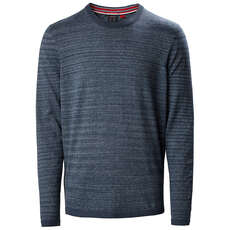 Musto Amalgam Crew Neck Knit - Navy/White - LMKN101-598 Musto Amalgam Crew Neck Knit - Navy/White - LMKN101-598