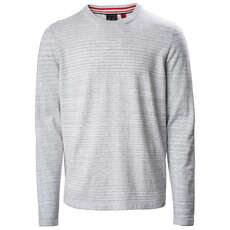 Musto Amalgam Crew Neck Knit - Grey/White - LMKN101-949 Musto Amalgam Crew Neck Knit - Grey/White - LMKN101-949