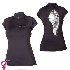 Mystic Diva Womens Shortsleeve Rashvest - Black Mystic Diva Womens Shortsleeve Rashvest - Black