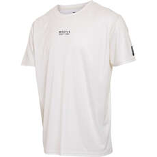 Mystic Tactic Short Sleeve Rash Vest  - White 240156