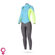 Mystic Womens DIVA 5/4mm GBS Frontzip Wetsuit - Teel Mystic Womens DIVA 5/4mm GBS Frontzip Wetsuit - Teel
