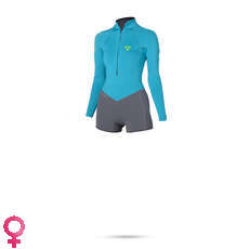 Mystic Womens DIVA 3/2mm GBS Longarm FZ Super Shorty - Teal Mystic Womens DIVA 3/2mm GBS Longarm FZ Super Shorty - Teal