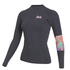 2023 Mystic Womens Lunar 2 GBS Long Sleeve Vest Neoprene Rashvest - Dark Grey