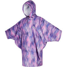 Mystic Womens Poncho  - Black/Purple