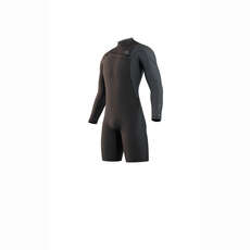 Mystic Marshall 3/2 GBS Front-Zip Longarm Shorty Wetsuit - Black/ Grey