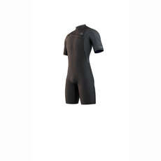 Mystic Marshall 3/2 GBS Front-Zip Shorty Wetsuit - Black/ Grey 220083