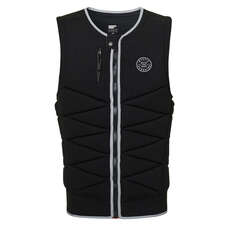 Mystic Outlaw Wake Boarding Front-Zip Impact Vest - Black 220145