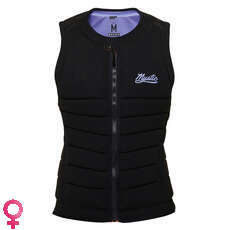 Mystic Womens Juice Wake Boarding Front-Zip Impact Vest - Black/Purple Mystic Womens Juice Wake Boarding Front-Zip Impact Vest - Black/Purple