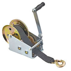 Plastimo Manual Trailer Winch with Webbing Strap - 1000lb