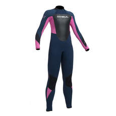 Gul Junior RESPONSE 5/3mm BZ Blindstitch Wetsuit - Navy/Pink Gul Junior RESPONSE 5/3mm BZ Blindstitch Wetsuit - Navy/Pink