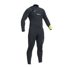 Gul RESPONSE 5/4mm Chest Zip Blindstitch Wetsuit - Black/Lime