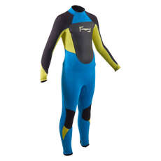 Gul Junior Response 4/3mm BS Wetsuit - Zafer/Lime - RE1249-B7ZALI