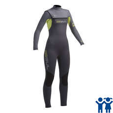 Gul Junior RESPONSE 5/3mm CZ Blindstitch Wetsuit - Gunmetal/Lime