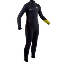 Gul Junior Response FX Chest Zip 3/2 mm BS Wetsuit - Black/Lime - RE1252-B7