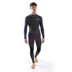 Gul Response 3/2mm Flatlock Fullsuit Wetsuit  - Grey/Navy - RE1321