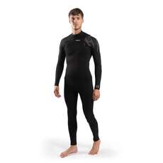 Gul Echo 3/2mm Flatlock Chest-Zip Fullsuit Wetsuit  - Black - RE1321