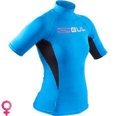 Gul Womens SWAMI Short Sleeve Rash Vest / Guard - Blue/Black - RG0330-B7 Gul Womens SWAMI Short Sleeve Rash Vest / Guard - Blue/Black - RG0330-B7