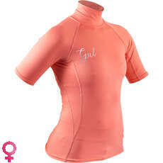 Gul Womens SWAMI Short Sleeve Rash Vest / Guard - Coral - RG0330-B7 Gul Womens SWAMI Short Sleeve Rash Vest / Guard - Coral - RG0330-B7