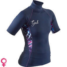 Gul Womens SWAMI Short Sleeve Rash Vest / Guard - Navy/Tie-Dye - RG0330-B7 Gul Womens SWAMI Short Sleeve Rash Vest / Guard - Navy/Tie-Dye - RG0330-B7