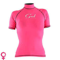Gul SWAMI Short Sleeve Womens Rash Vest / Guard - Magenta