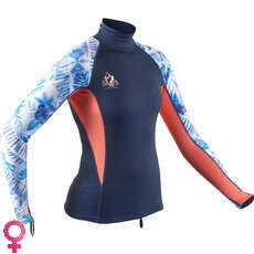 Gul Womens Swami Long Sleeve Rashvest - Navy/Orange - RG0331-B7 Gul Womens Swami Long Sleeve Rashvest - Navy/Orange - RG0331-B7