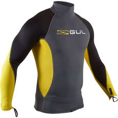 Gul Xola Long Sleeve Rashvest - Grey/Yellow - RG0339-B7 Gul Xola Long Sleeve Rashvest - Grey/Yellow - RG0339-B7