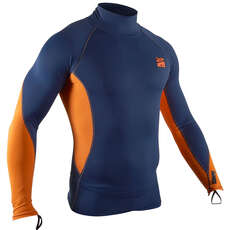 Gul Xola Long Sleeve Rashvest - Blue/Orange - RG0339-B7 Gul Xola Long Sleeve Rashvest - Blue/Orange - RG0339-B7
