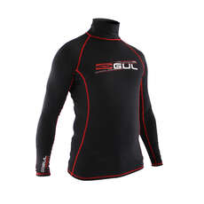 Gul XOLA Long Sleeve Mens Rash Vest / Guard - Black Gul XOLA Long Sleeve Mens Rash Vest / Guard - Black