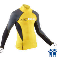 Gul Junior Long Sleeve Rash Vest / Guard - Yellow/Grey - RG0344-B7