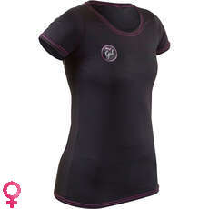 Gul Womens Short Sleeve Tee Fit Rashvest - Black - RG0367-B7 Gul Womens Short Sleeve Tee Fit Rashvest - Black - RG0367-B7