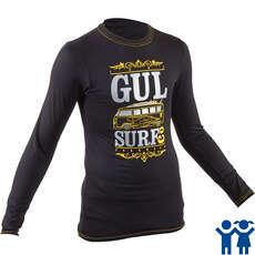 Gul Junior Long Sleeve Tee Fit Rashvest - Black - RG0373-B7